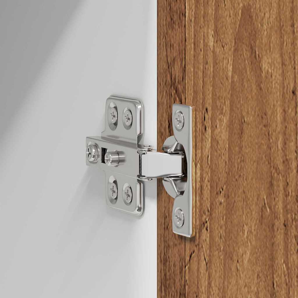 Hängeschrank mit Regal Riga Altes Holz und Weiß 50 x 31 x 80 cm